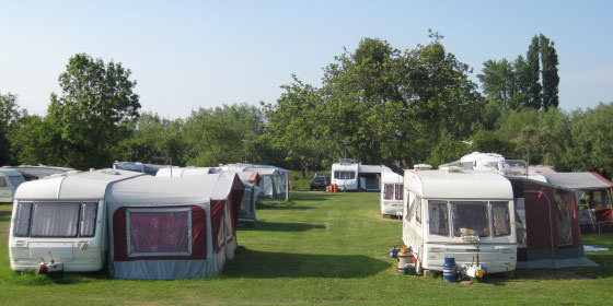 Picture of touring caravans at Eckington Caravan Park
